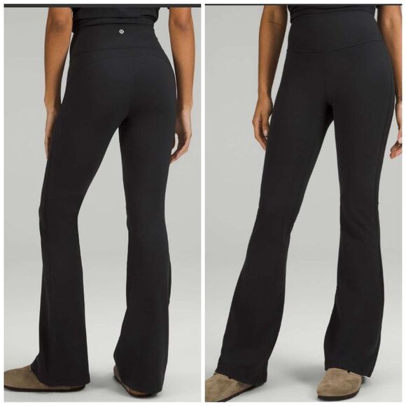 Lululemon Groove High-Rise Flared Pant Nulu Black size 2 NWT - Picture 1 of 6